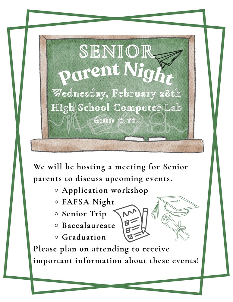 Senior Parent Night Flyer