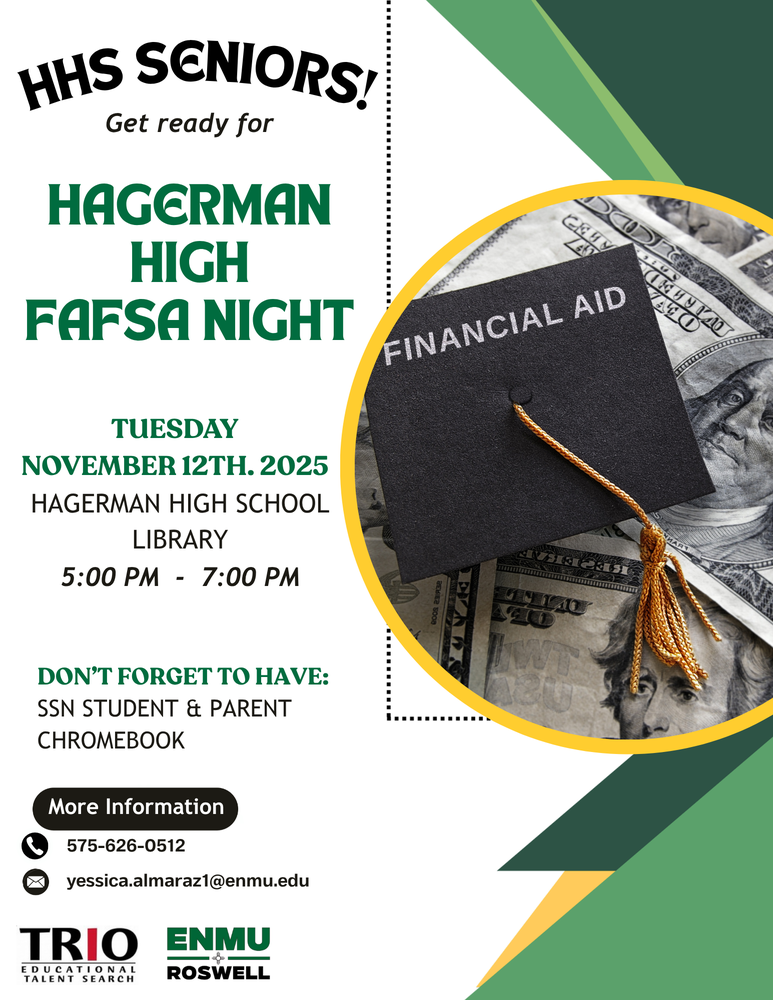 Hagerman High FAFSA Night Flyer