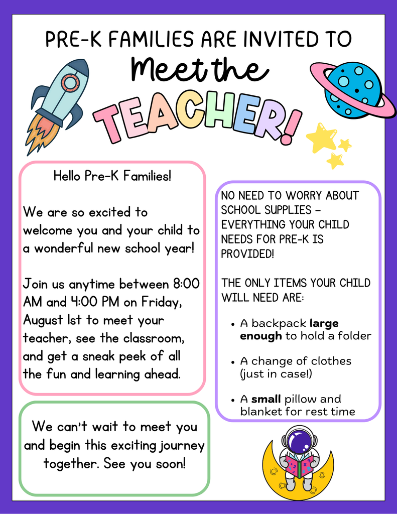 Meet the Teacher Flyer 202526