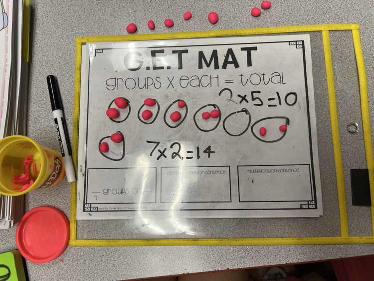 multiplication with play dough
