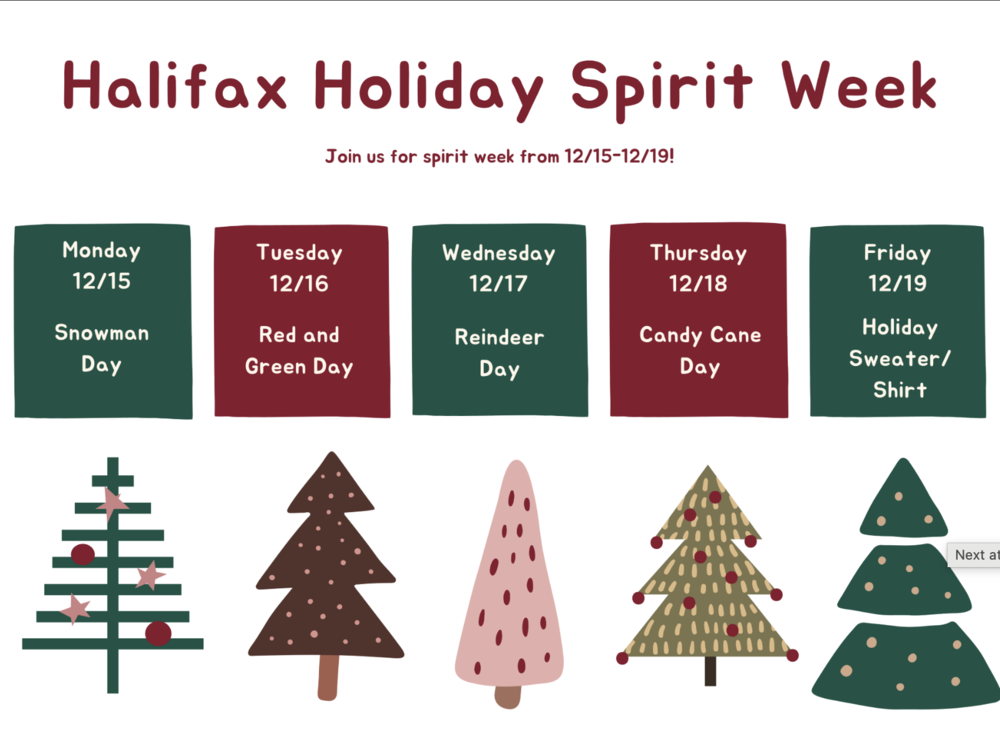 Holiday Spirit Week