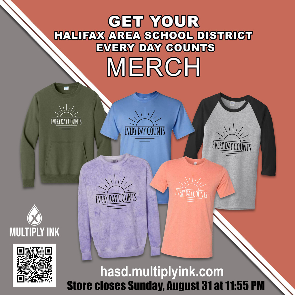 Every day counts shirt sale extended to August 29th.