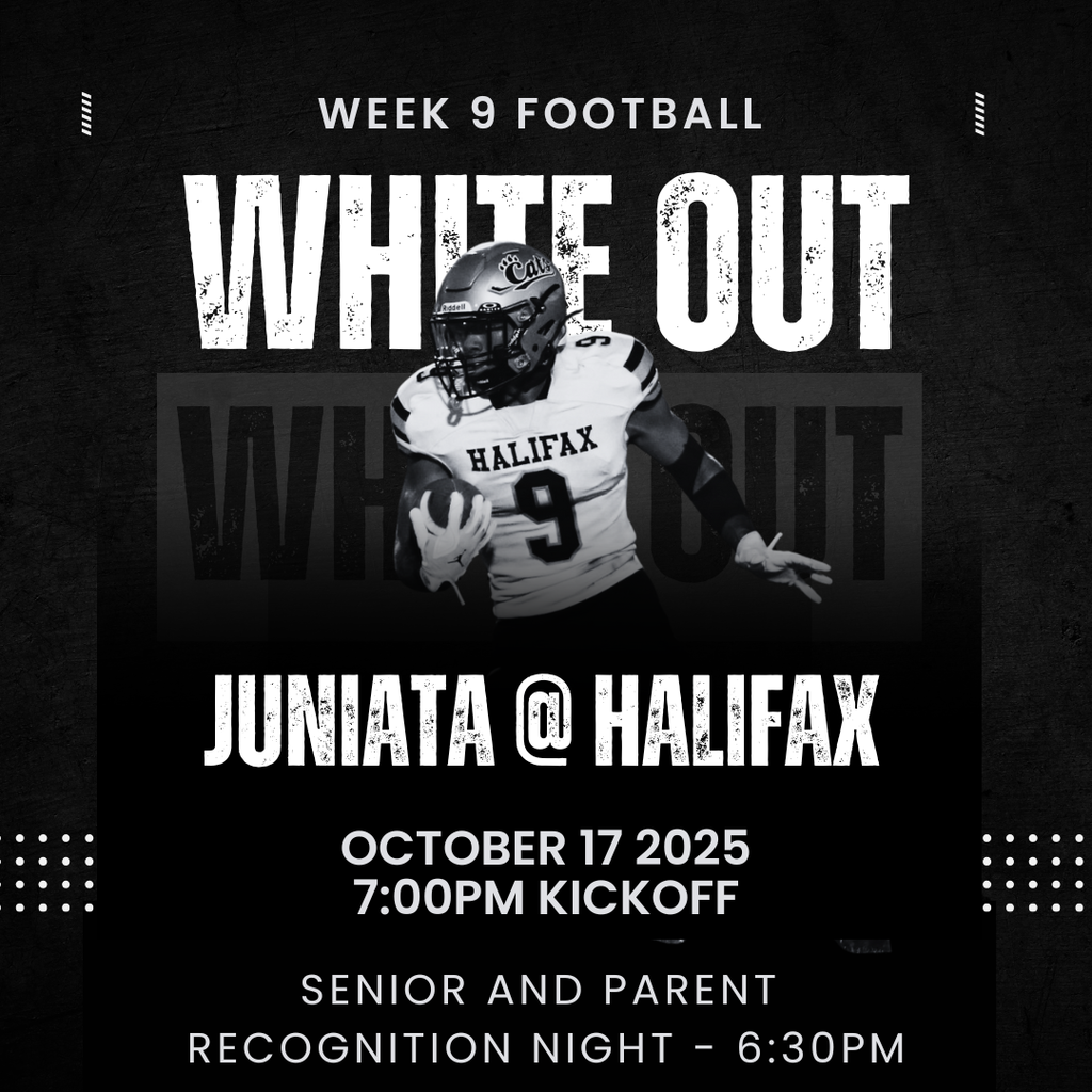 Week 9 Football bring us a WHITE OUT for Senior and Parent Recognition Night as the Wildcats host Juniata for a 7:00pm kickoff.