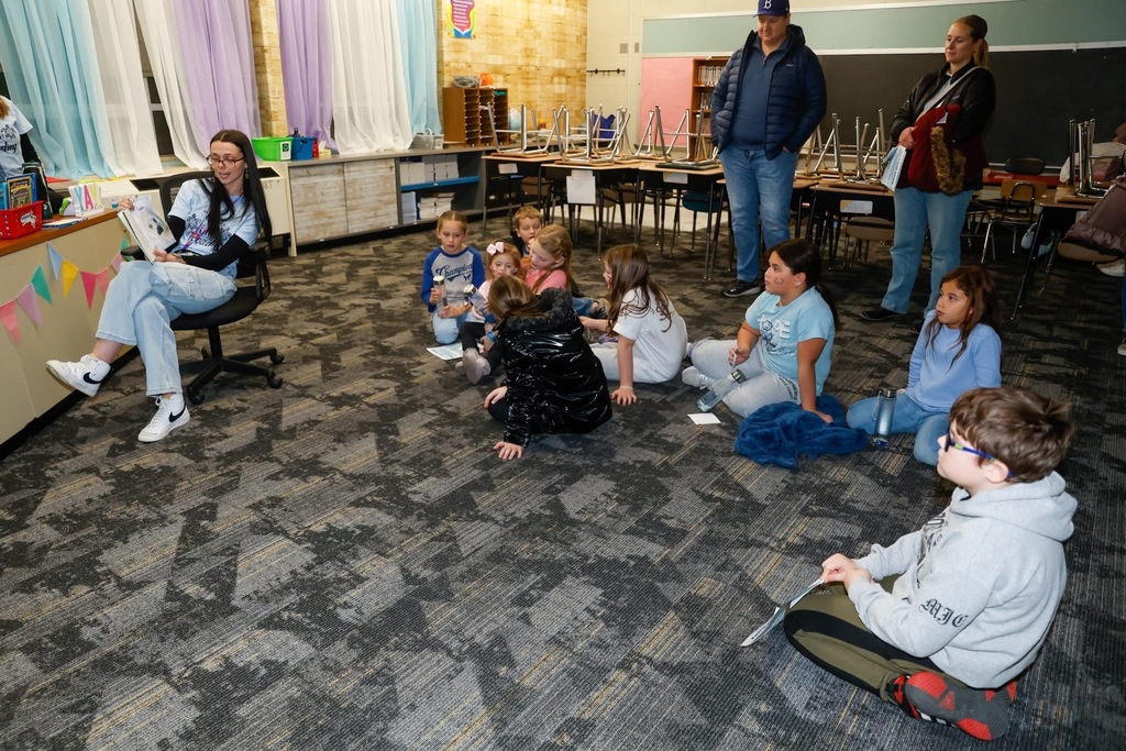 Reading time in Miss Mock's class.