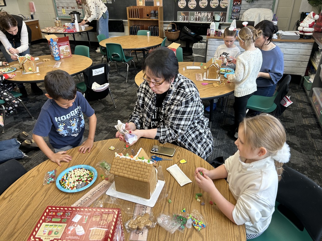 Kindergarten Gingerbread House Decorating Fun