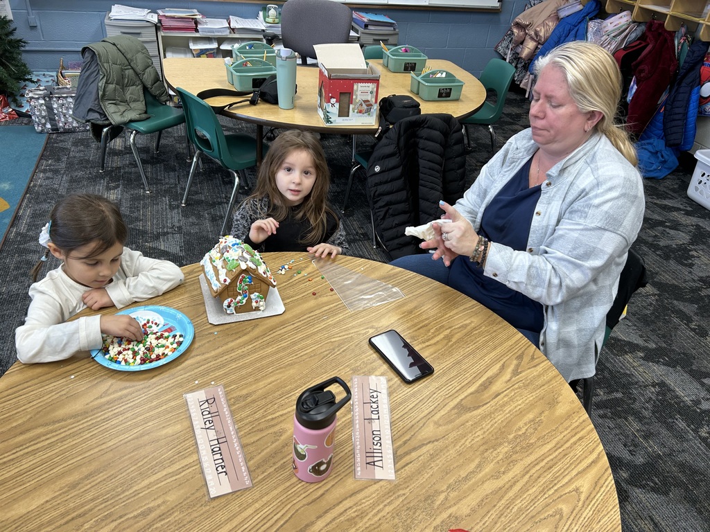 Kindergarten Gingerbread House Decorating Fun