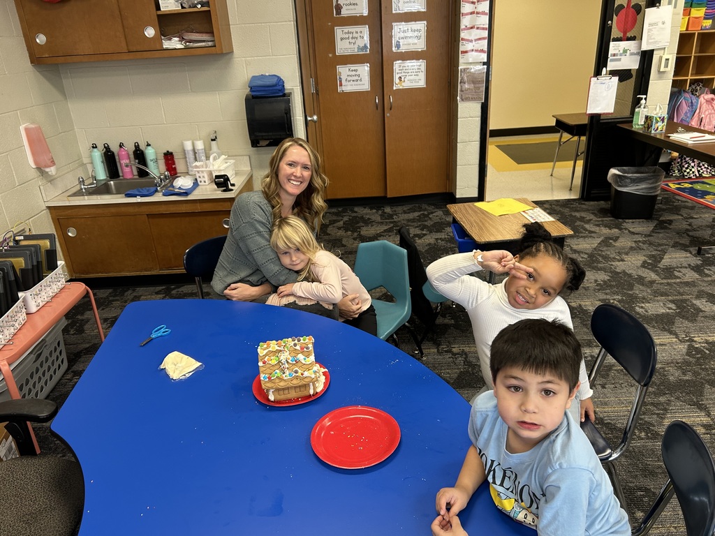 Kindergarten Gingerbread House Decorating Fun