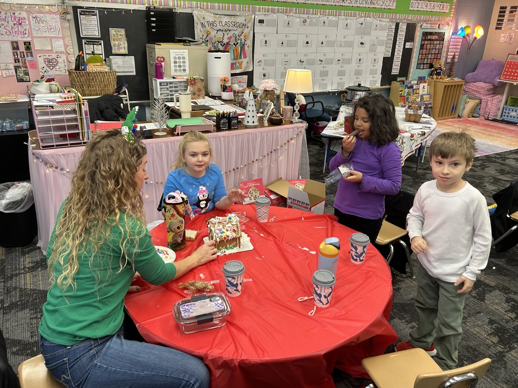Kindergarten Gingerbread House Decorating Fun