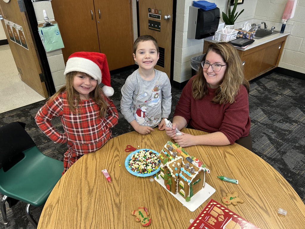 Kindergarten Gingerbread House Decorating Fun