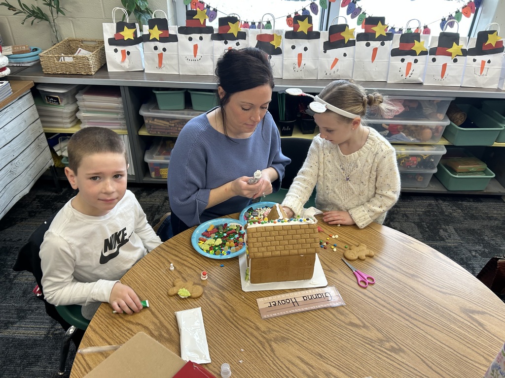 Kindergarten Gingerbread House Decorating Fun