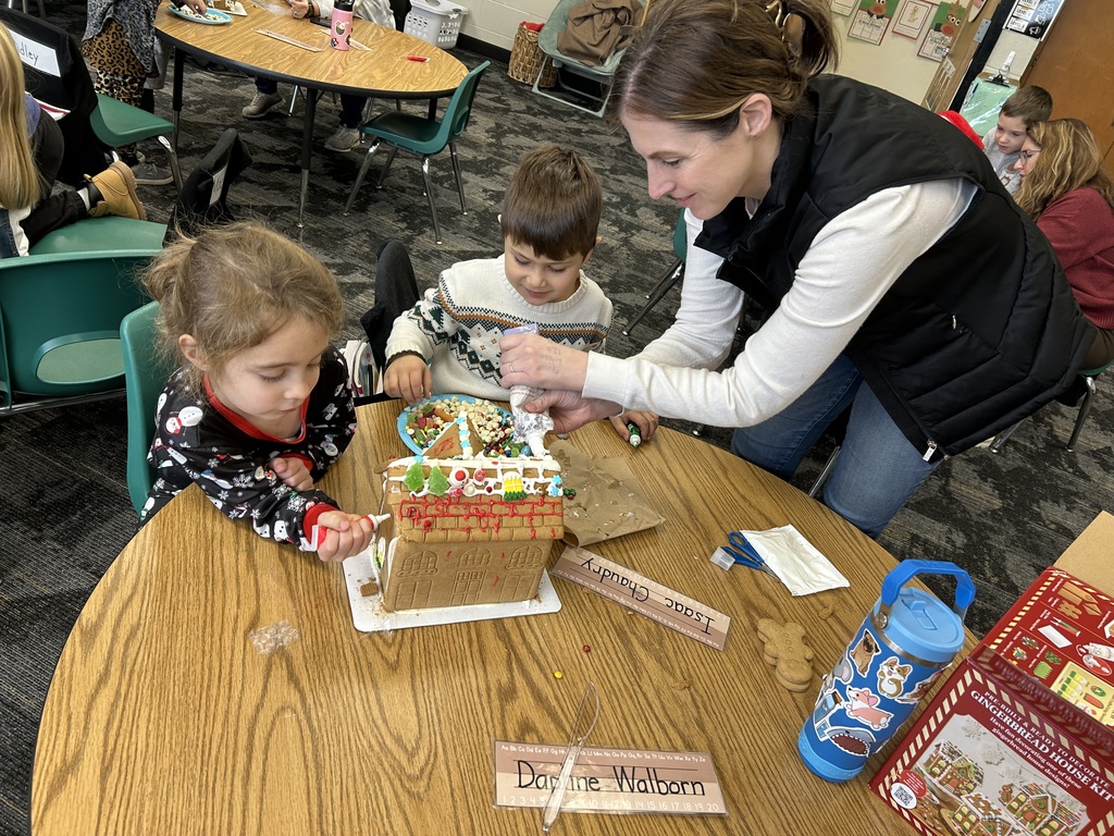 Kindergarten Gingerbread House Decorating Fun