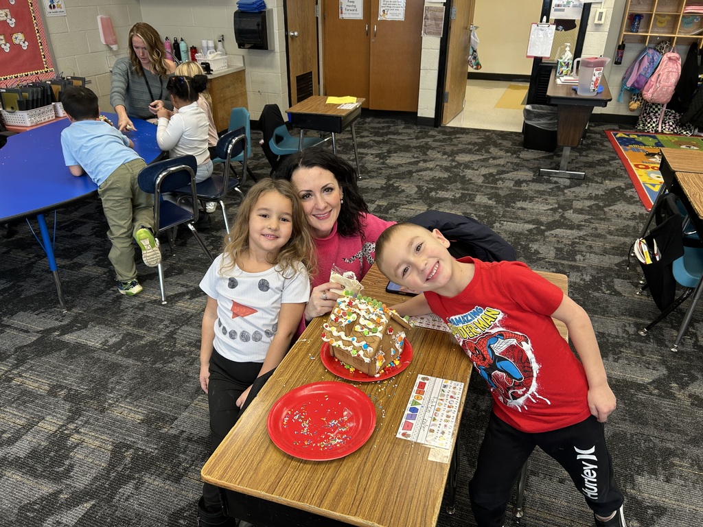 Kindergarten Gingerbread House Decorating Fun