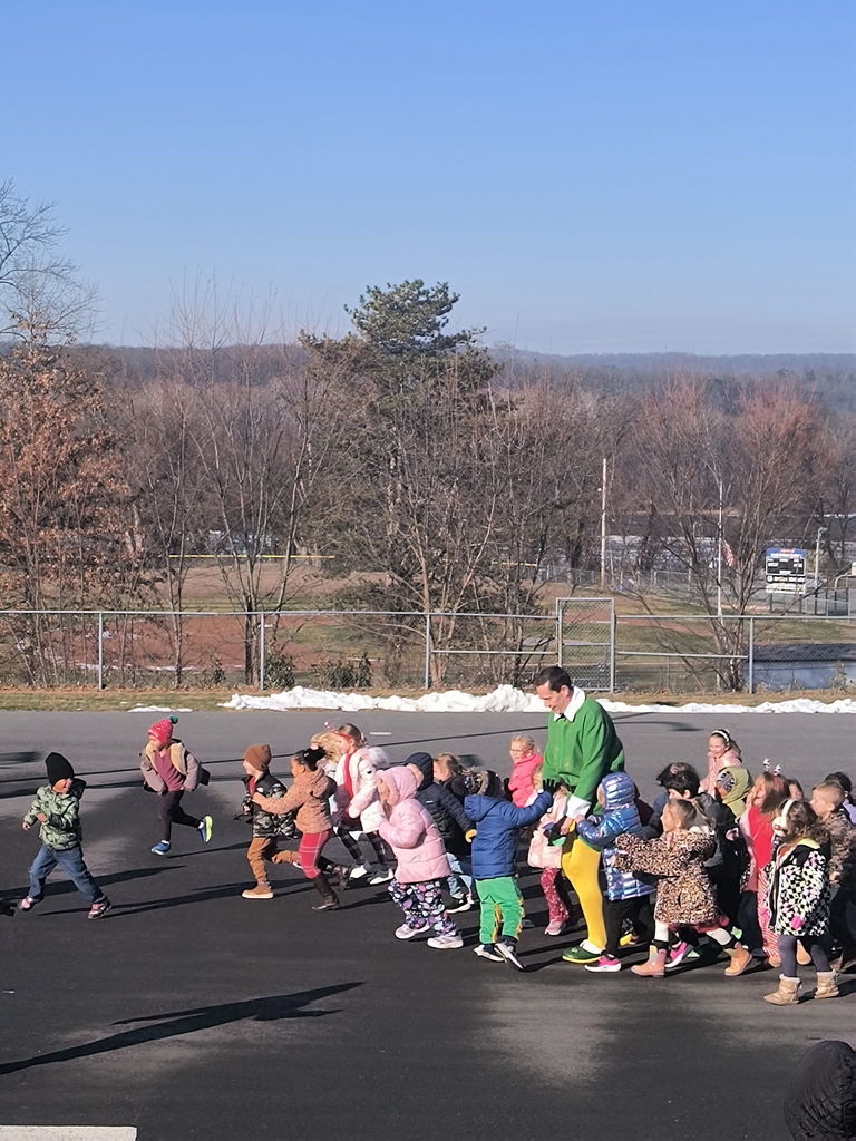 Buddy outside at recess.