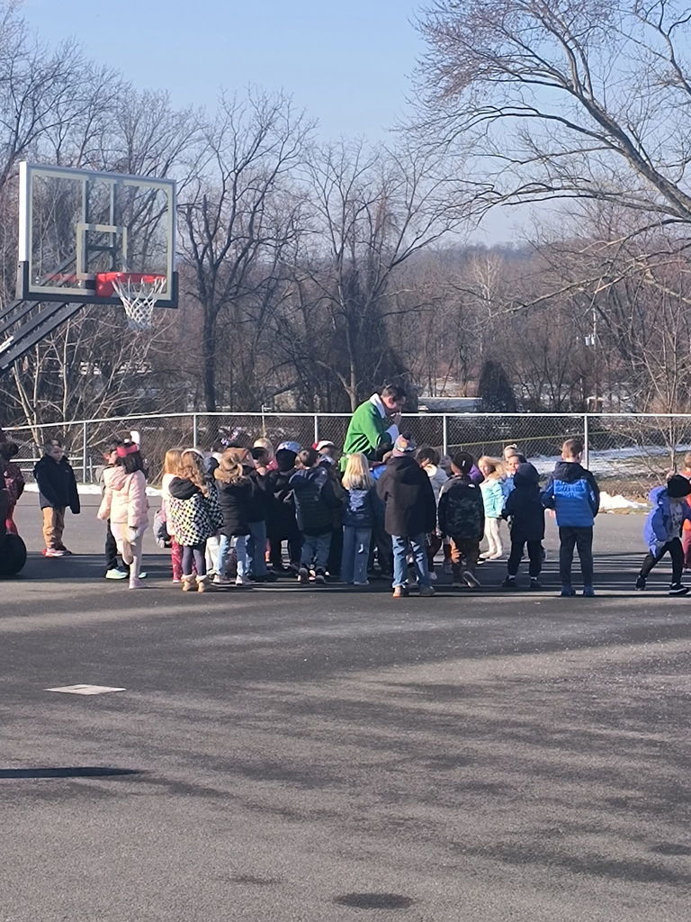 Buddy outside at recess.