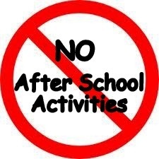 After School and Evening Activities Cancelled