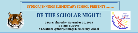 Be The Scholar Night