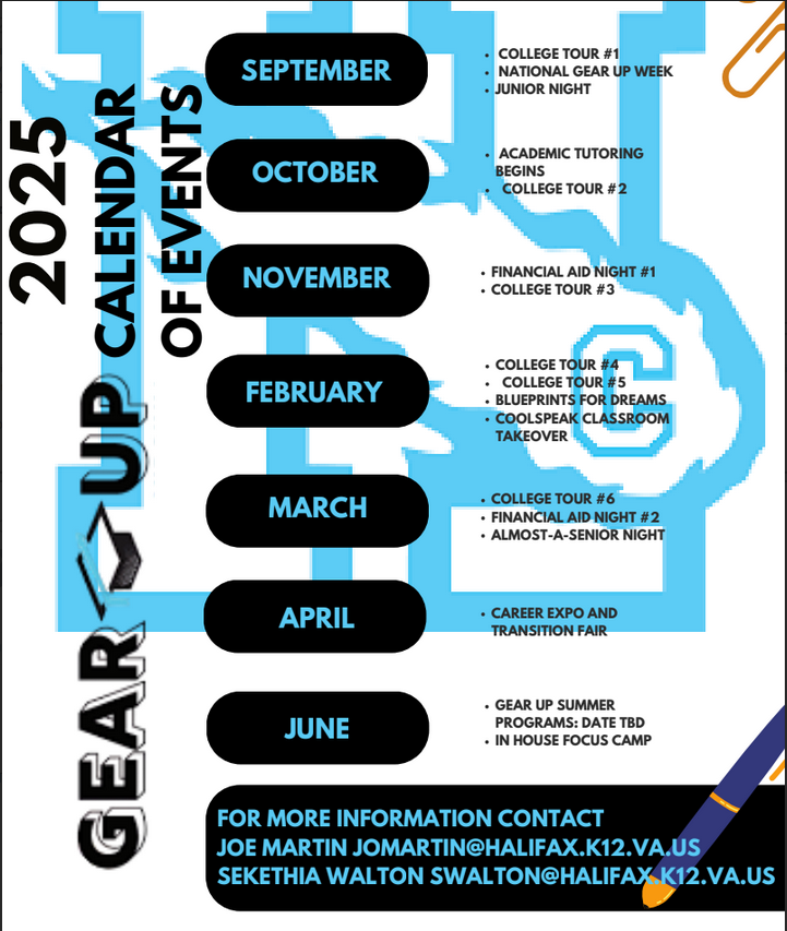 Calendar of events