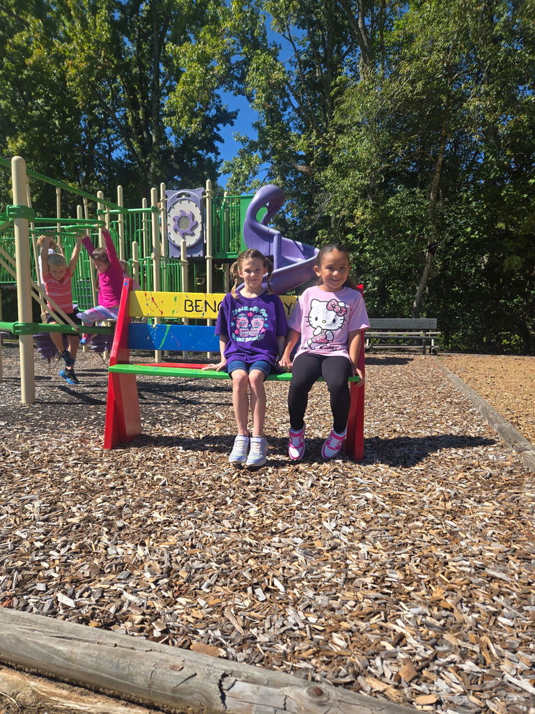 Students on bench