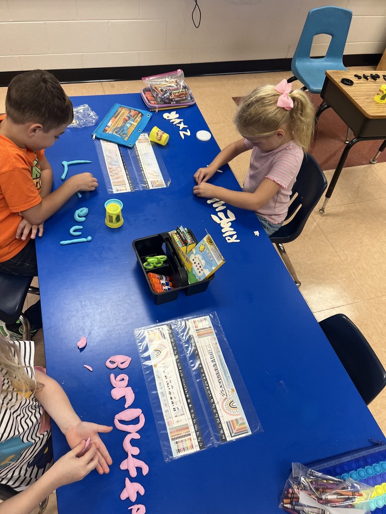 Kindergarten Students Learn About Letters 