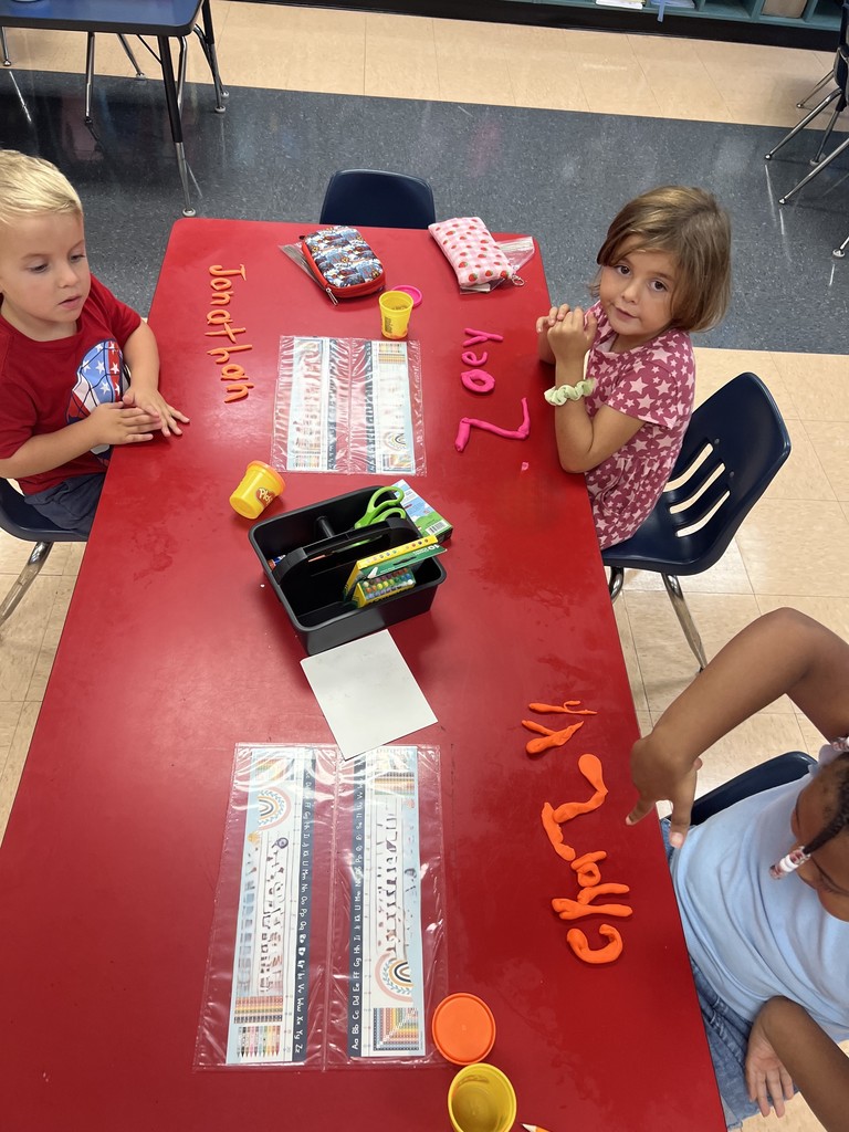 Kindergarten Students Learn About Letters 