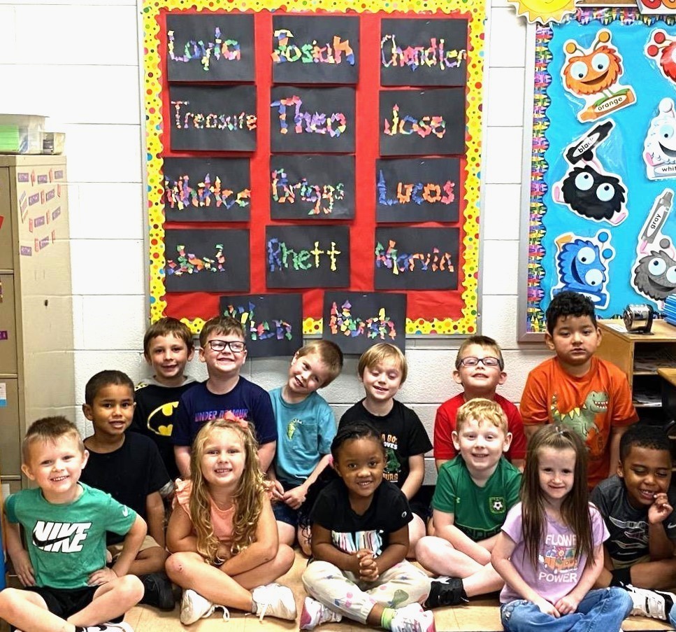 Kindergarten Students Learn About Letters 