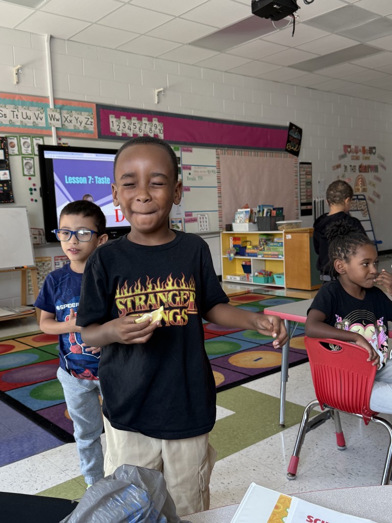 Lemon Lime Taste Test in Ms. Redd's Kindergarten Class