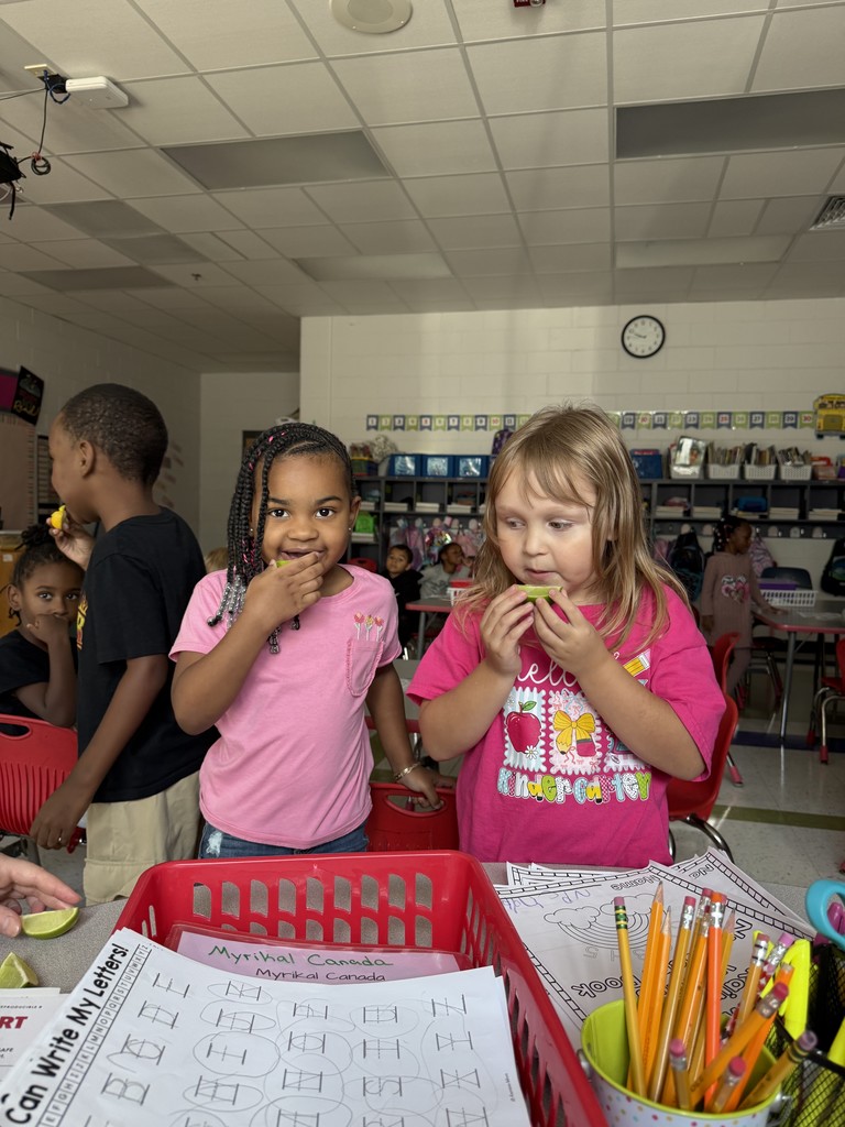 Lemon Lime Taste Test in Ms. Redd's Kindergarten Class