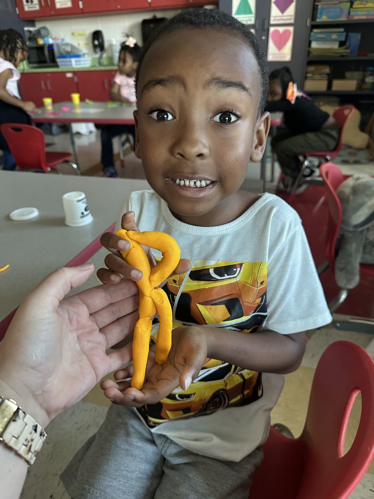 Creating Letters Using Play Dough