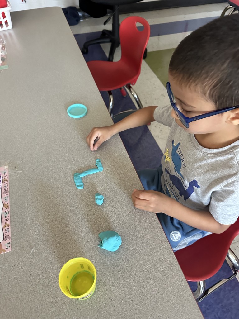 Creating Letters Using Play Dough