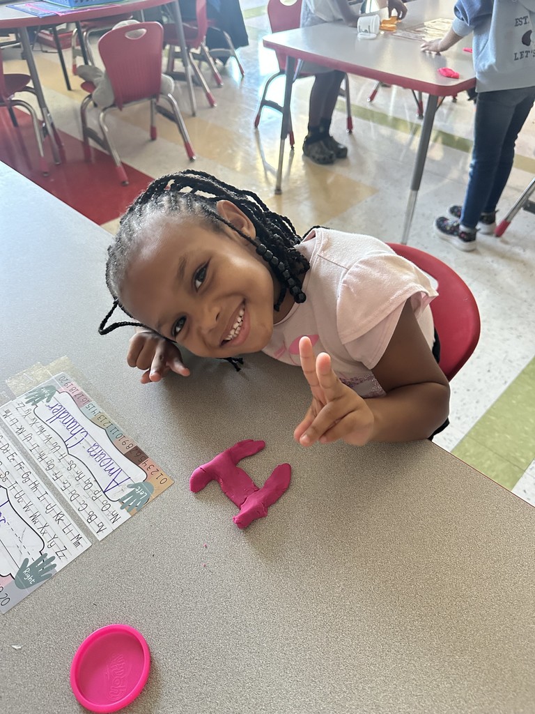 Creating Letters Using Play Dough