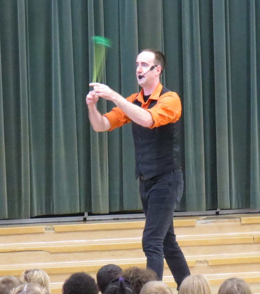 Students at Scottsburg Elementary Enjoy The NED Show