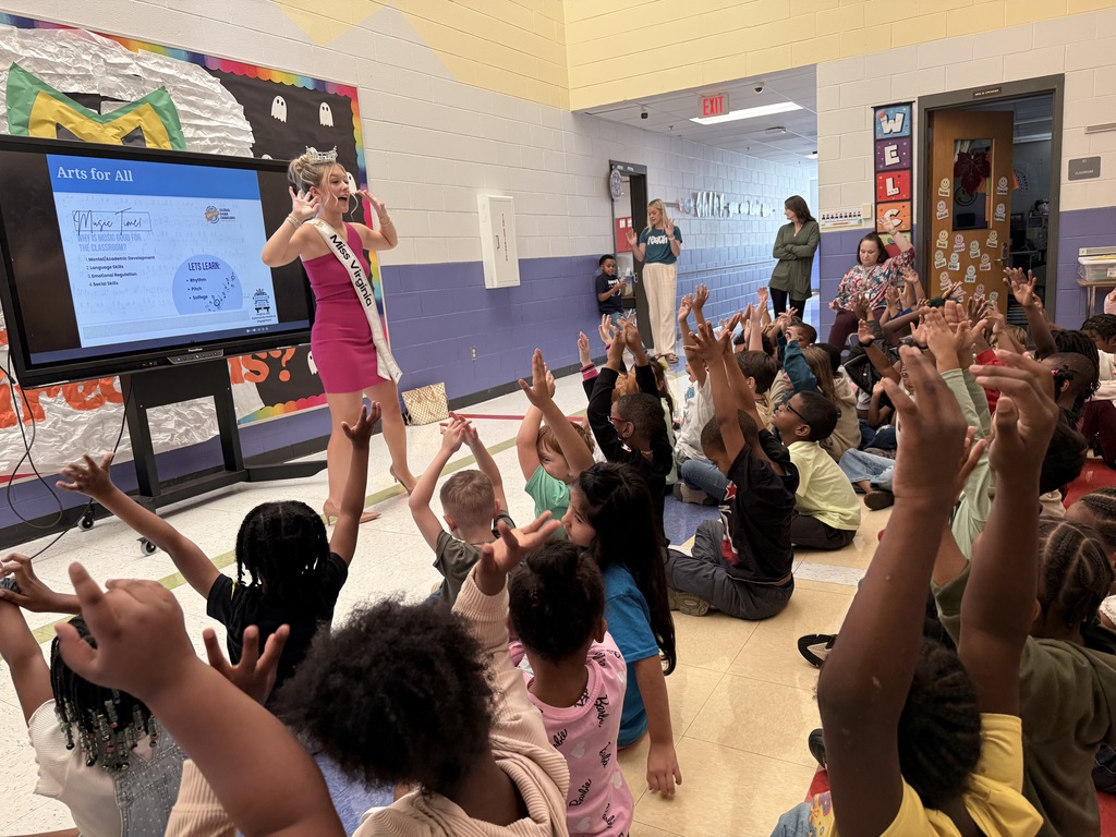 Miss Virginia Visits SBE 1st Graders