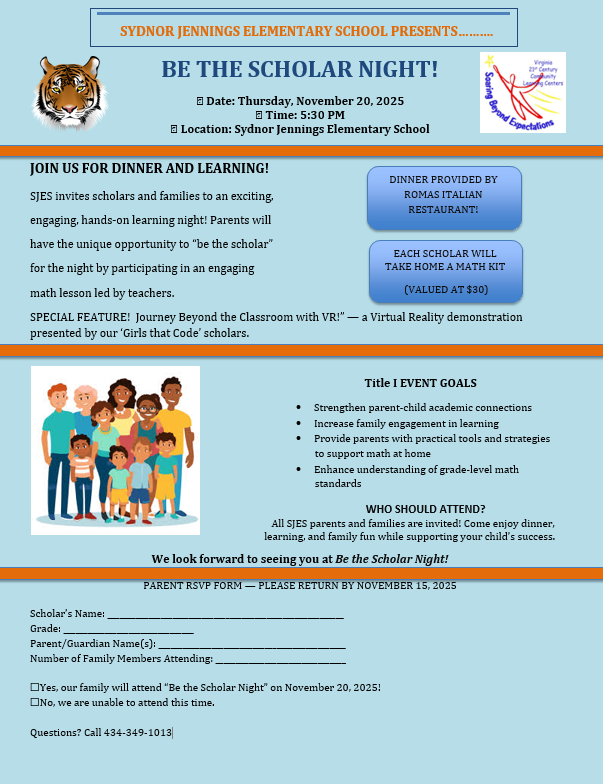 Be The Scholar Night