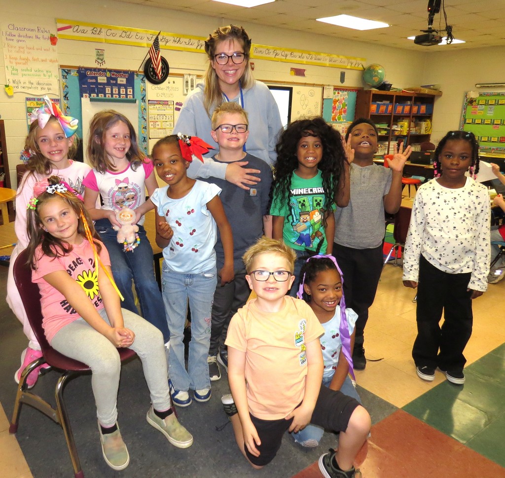 "Wacky Hair Day" at Scottsburg Elementary