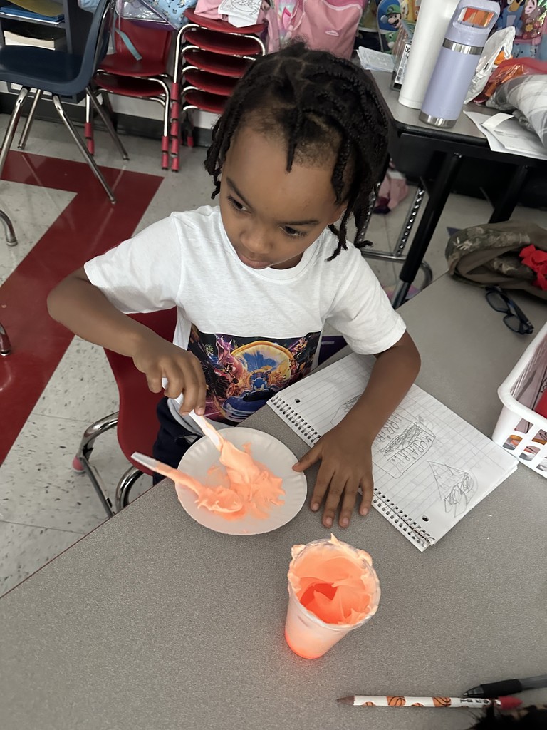 Fire Safety & Puffy Paint in Miss Redd's Classroom