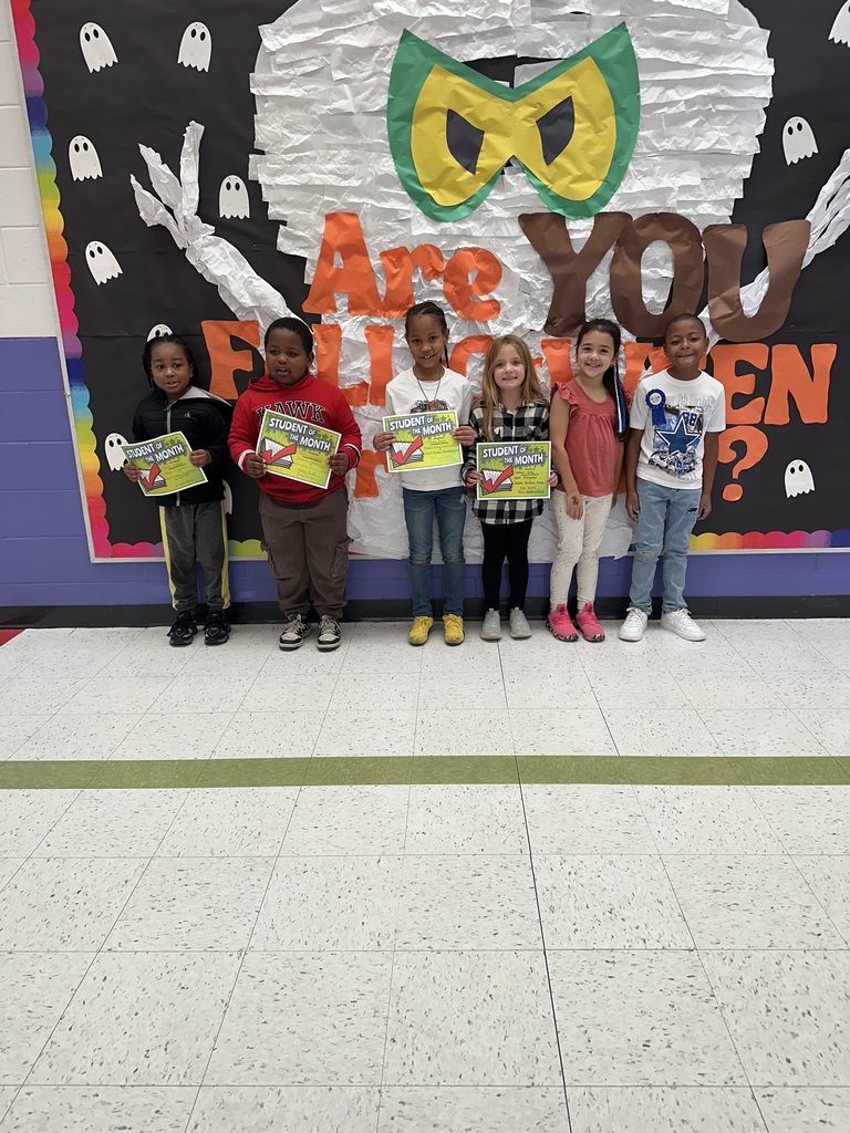 October Students of the Month 1st Grade