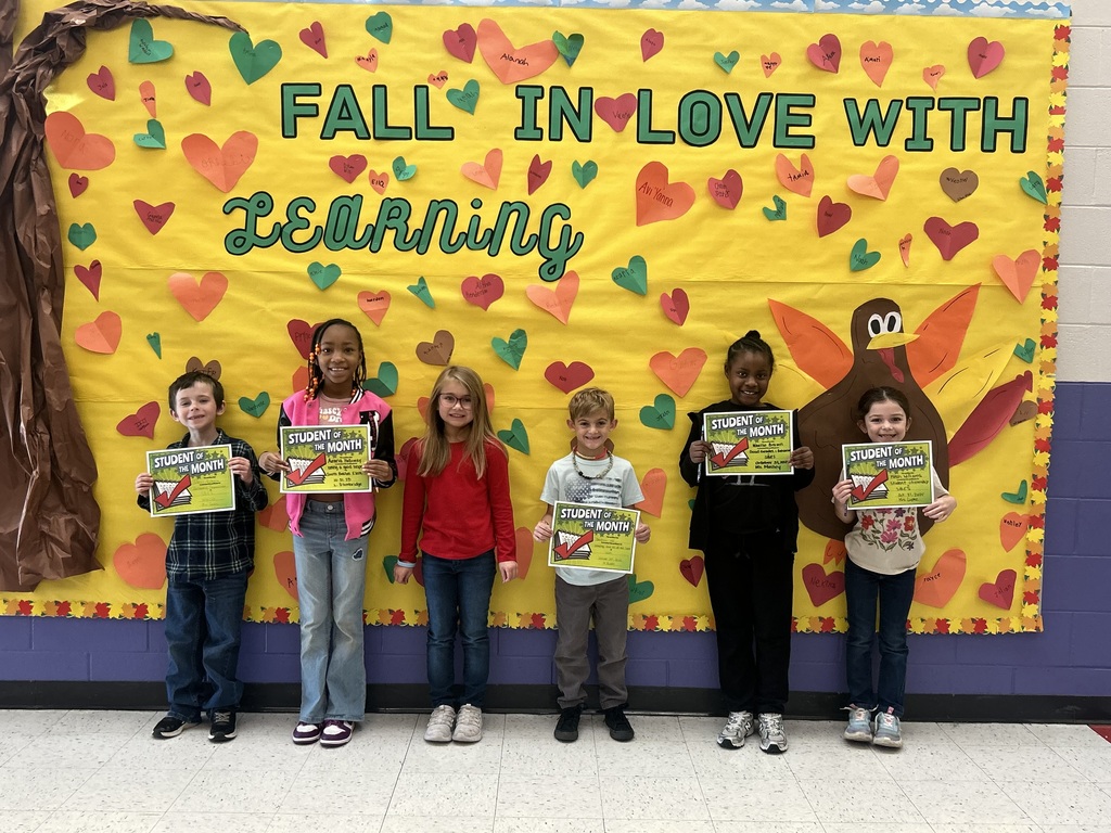 October Students of the Month 2nd Grade