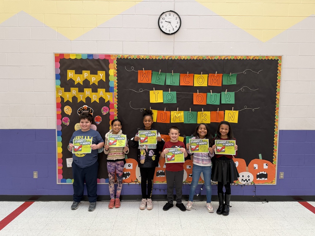 October Students of the Month 3rd  Grade