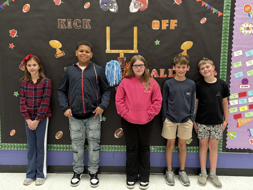 October Students of the Month 5th  Grade