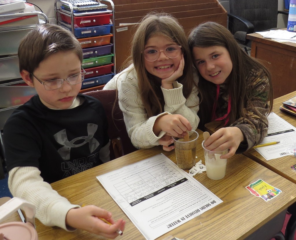 Third Graders Complete Science Experiments 
