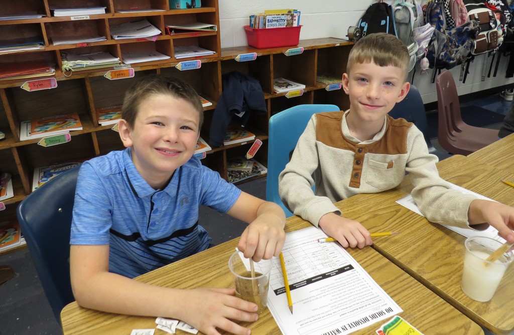Third Graders Complete Science Experiments 