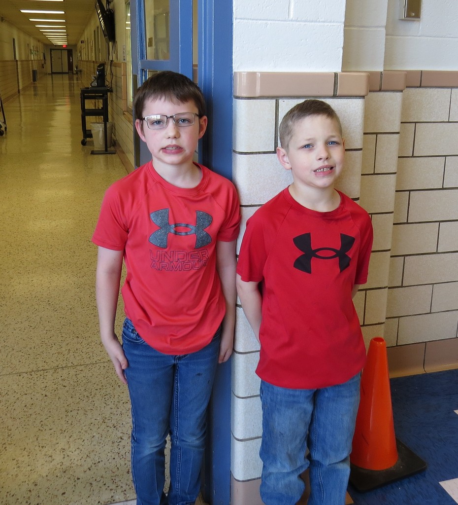 Dress Alike Twin Day Held at Scottsburg Elementary