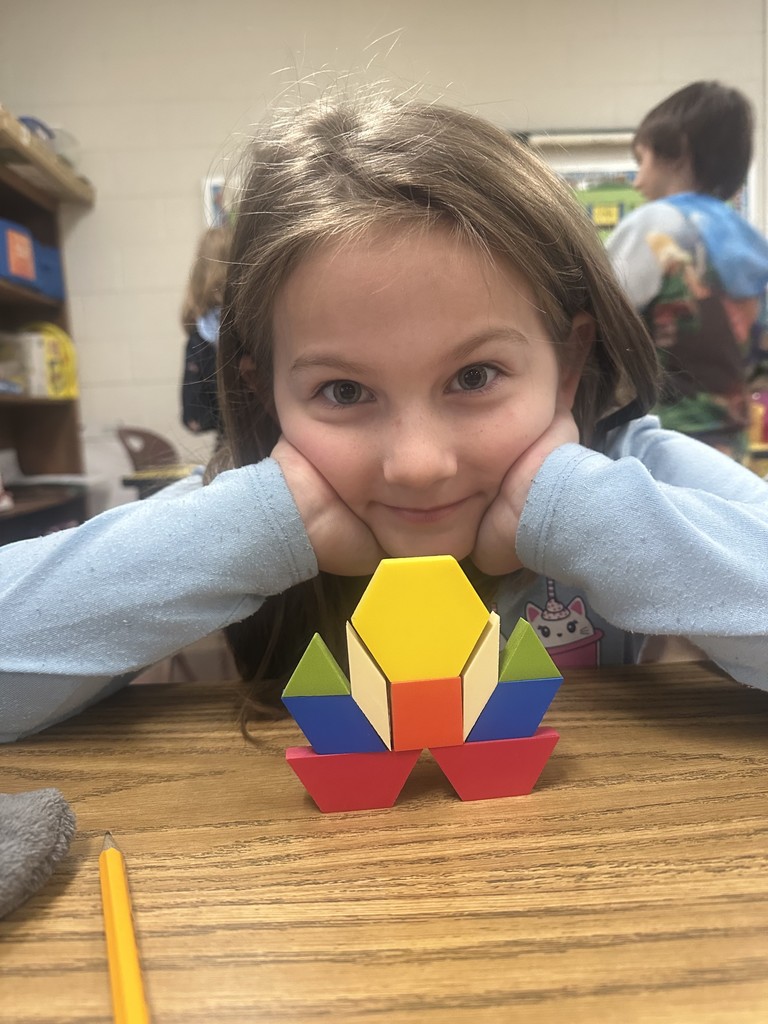 Students Build Symmetrical Structures
