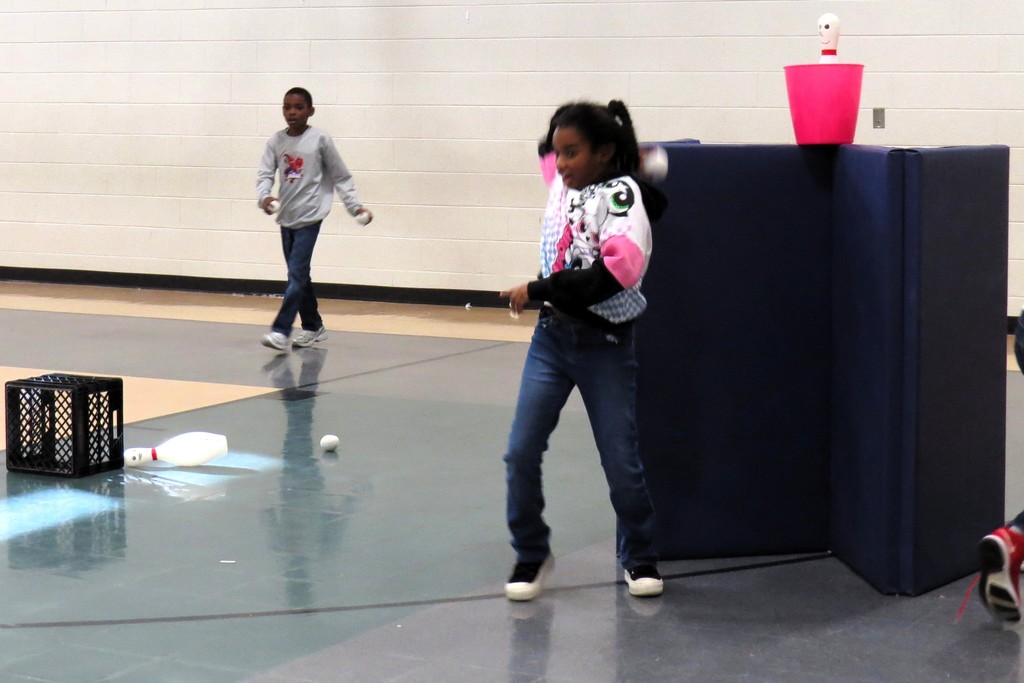 Snowball Target Game Enjoyed During PE Time