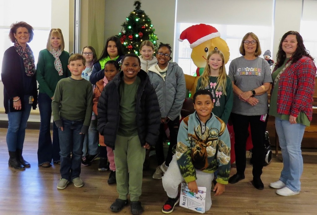 Scottsburg Elementary SCA Delivers Donations Collected for the Residents at South Boston Health and Rehab for Christmas