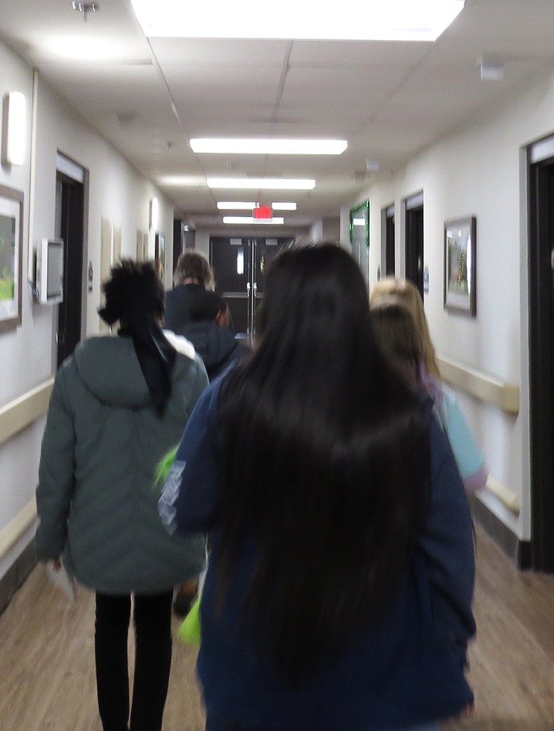 Scottsburg Elementary SCA Delivers Donations Collected for the Residents at South Boston Health and Rehab for Christmas