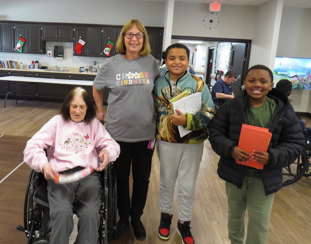 Scottsburg Elementary SCA Delivers Donations Collected for the Residents at South Boston Health and Rehab for Christmas