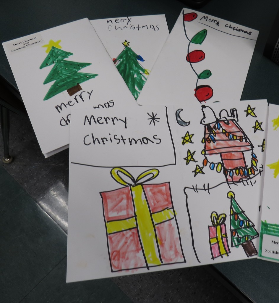 Scottsburg Elementary SCA Delivers Donations Collected for the Residents at South Boston Health and Rehab for Christmas