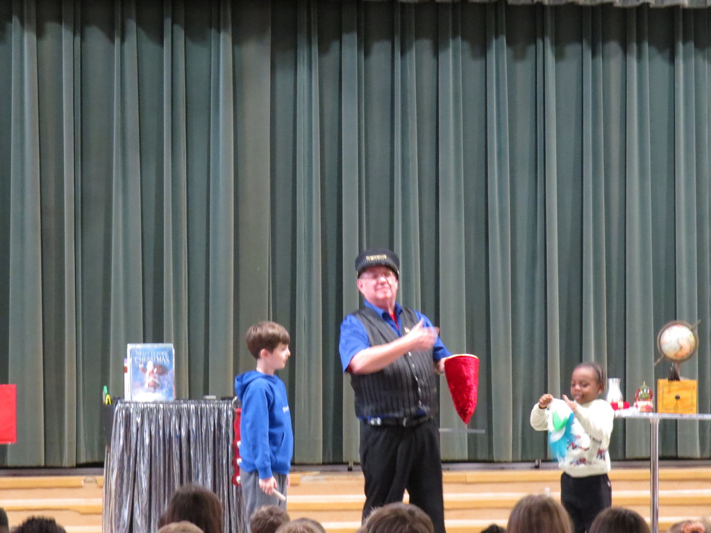 Scottsburg Elementary Students Enjoy A Special Magic Show by Steve Somers, The Amazing Teacher