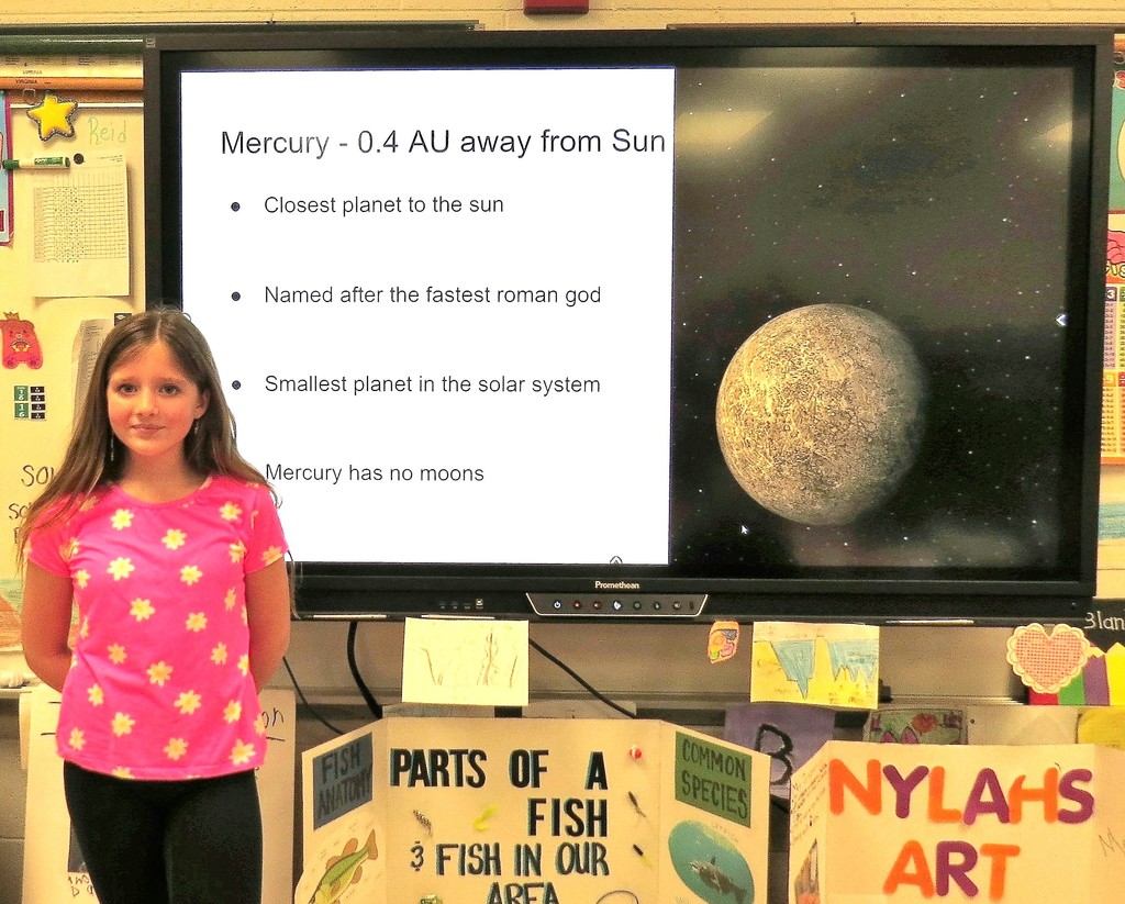 Fourth Grade 4-H Presentation Projects at Scottsburg Elementary